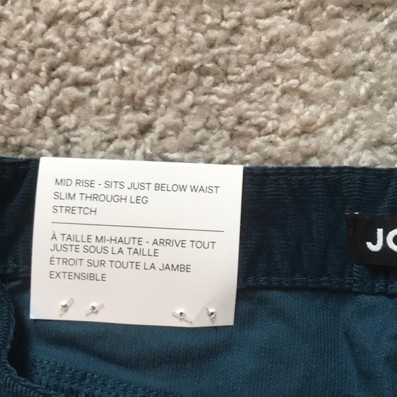 Blue corduroy mid rise skinny jeans - Picture 3 of 3